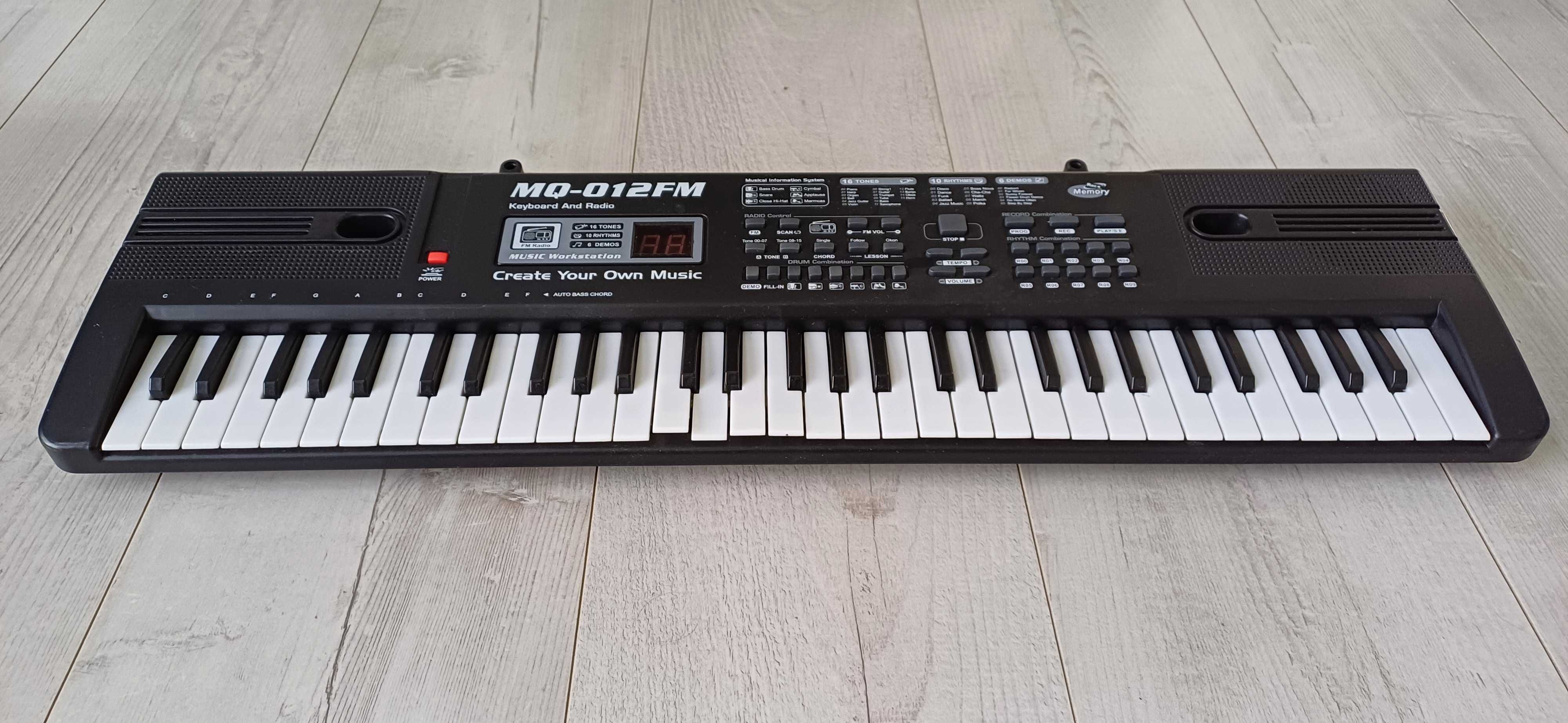 Keyboard MQ-012FM Radio 61 Klawiszy Opis 3xAAA Wysyłka!