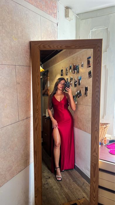 Vestido festa vermelho