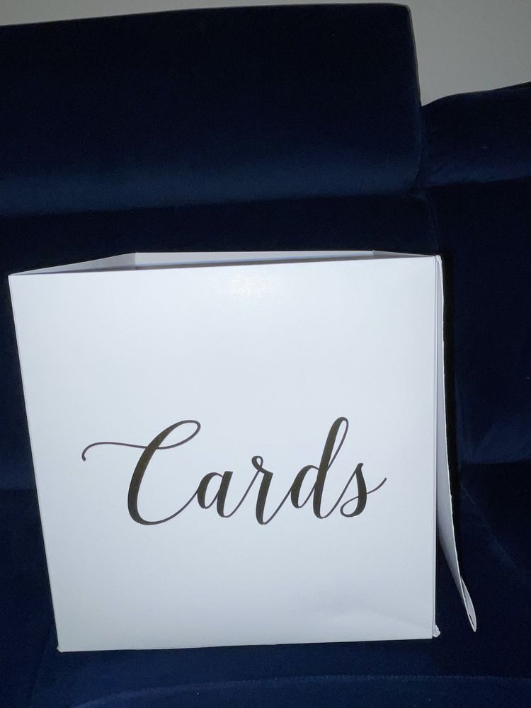 Pudełko białe na koperty , kartki z życzeniami Ślub wesele