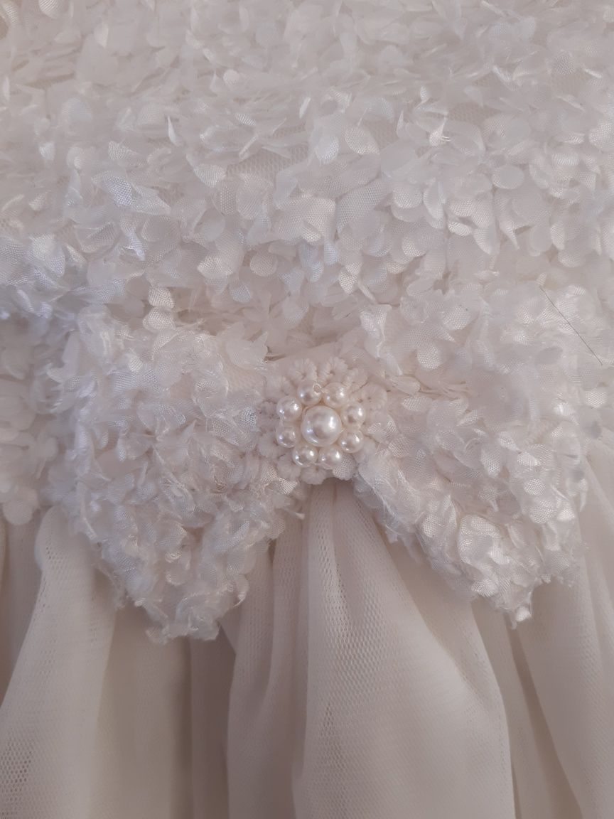 Sukienka biała 104 tiulowa Cinderella 4 komunia wesele Princess