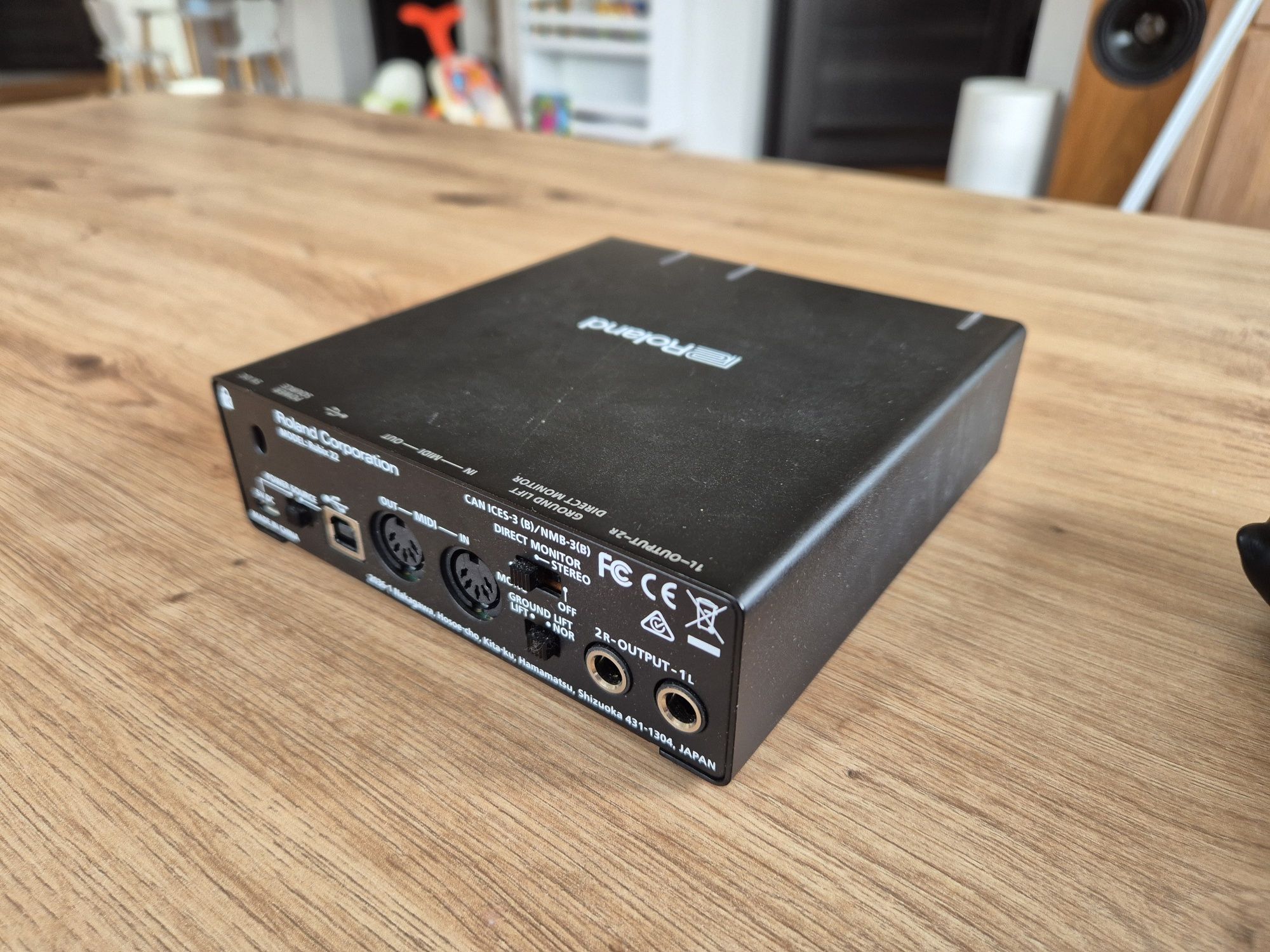 Roland rubix 22 interface