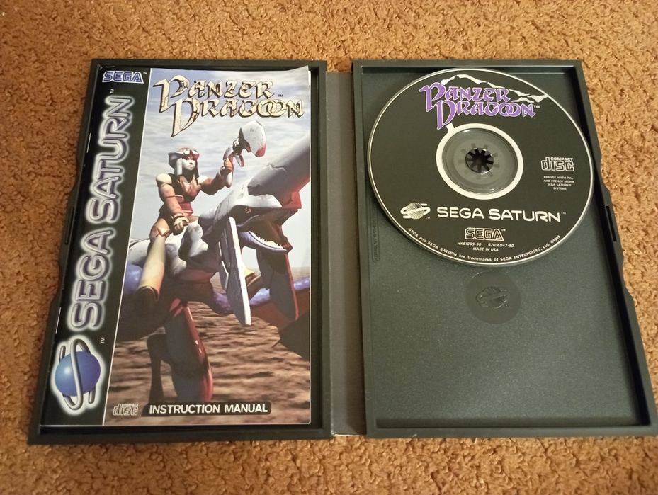 Sega Saturn - Panzer Dragoon CIB - Item para coleccionador em Perfeito