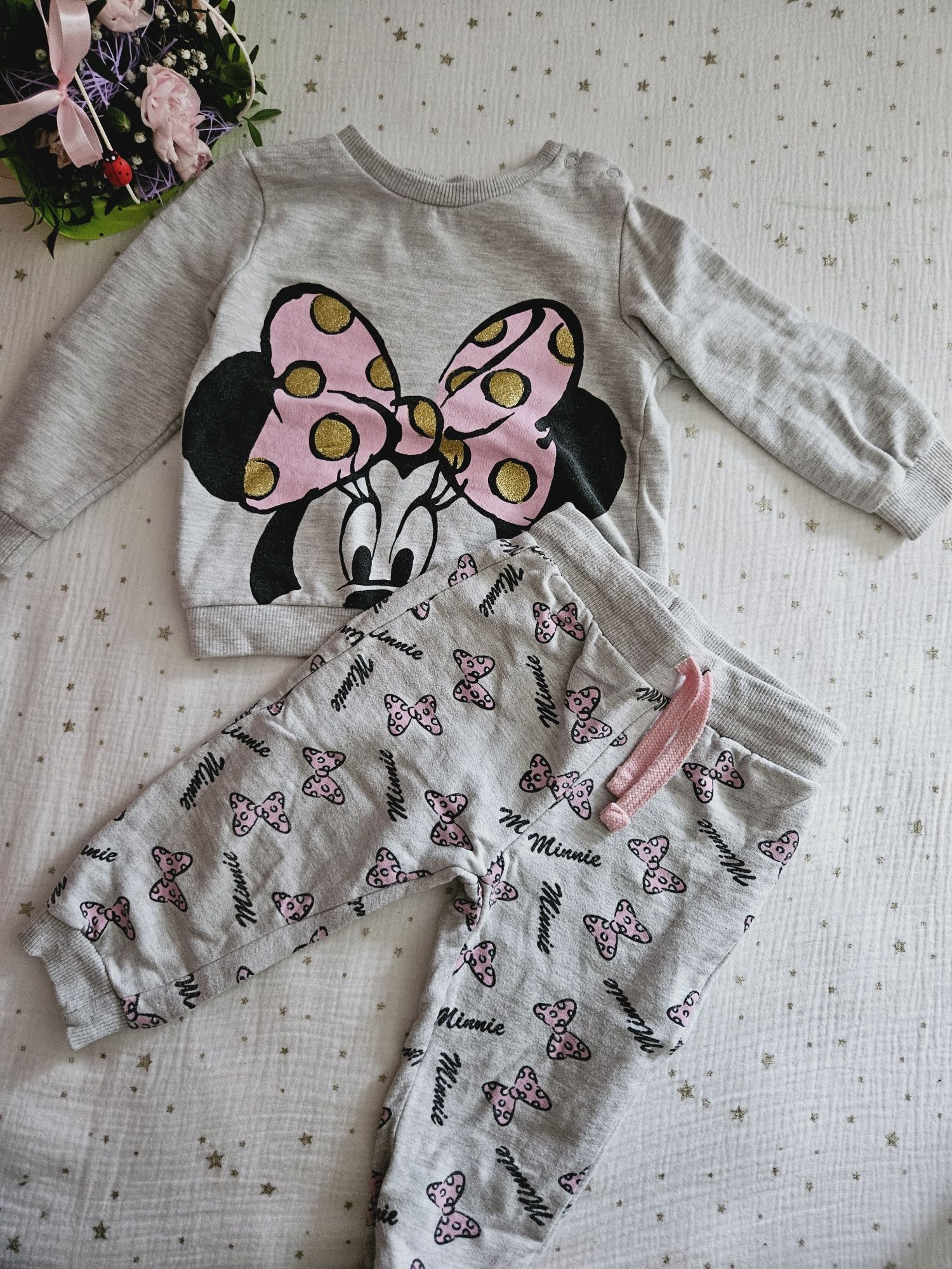 Komplet Minnie Mouse 80 bluza i spodnie Disney Baby Pepco