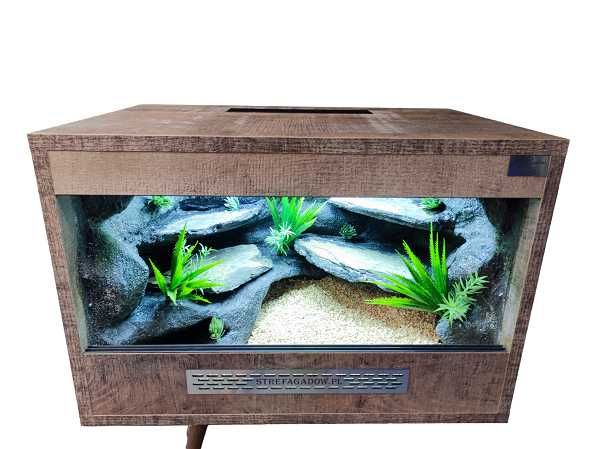 Terrarium pustynne nr627 60/40/40 dla gekona lamparciego NA ZAMÓWIENIE