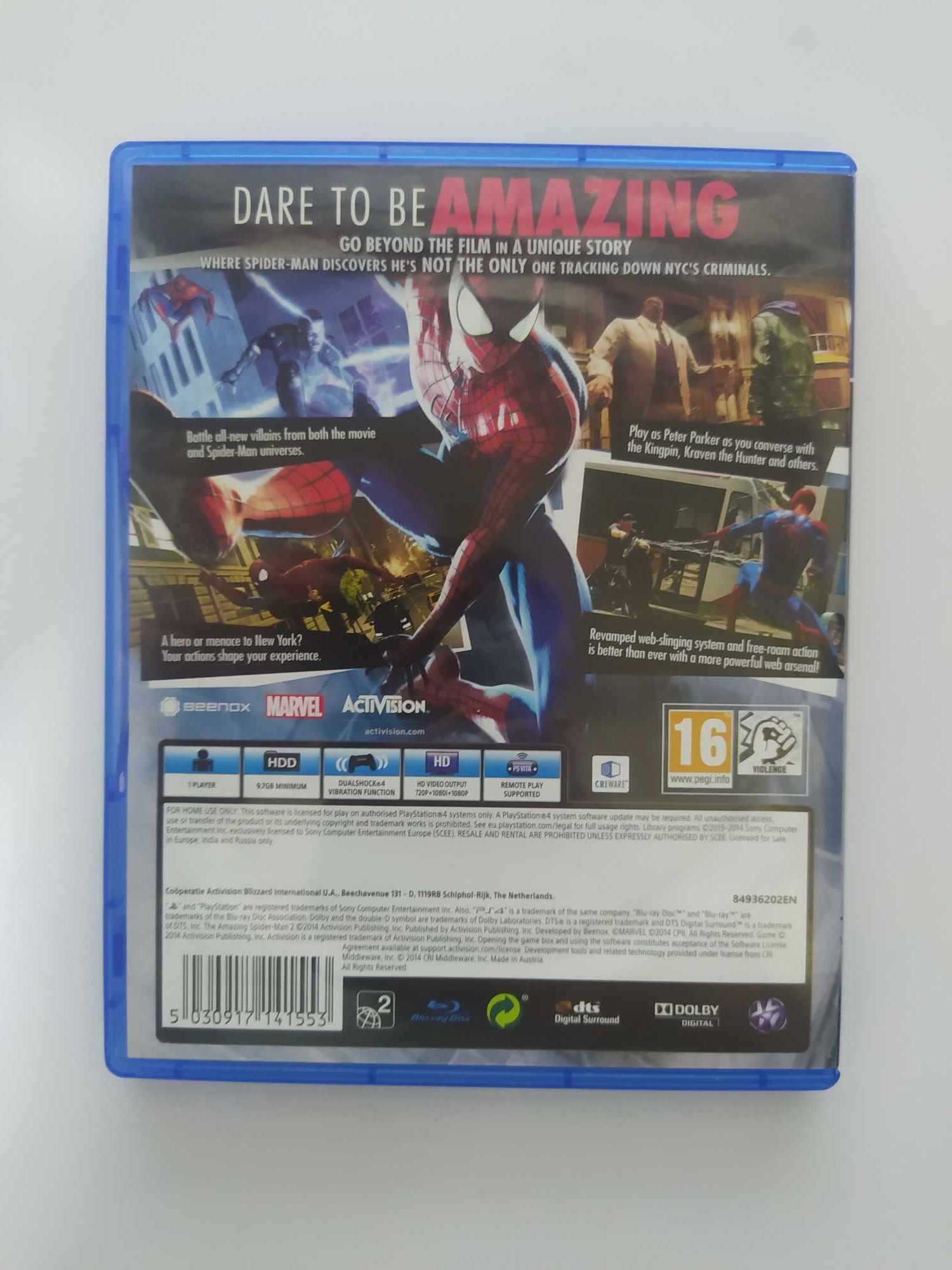 The Amazing SpiderMan 2 PS4 Angielska wersja gry ps4 i ps5