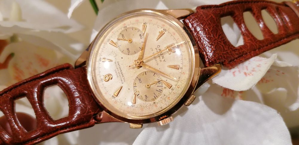 Relógio antigo cauny cronografo