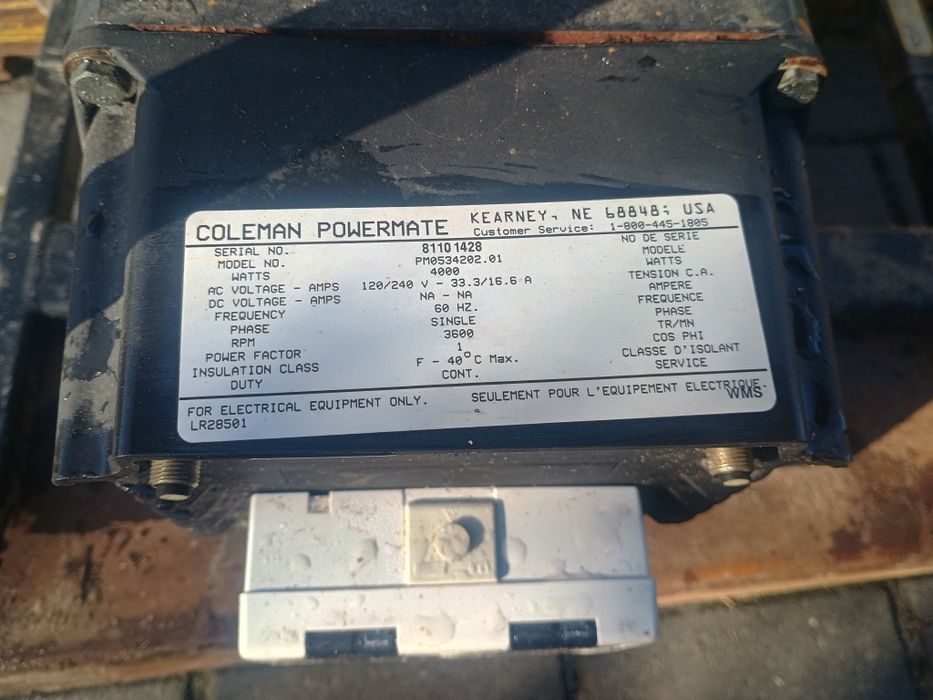 Agregat prądotwórczy Coleman powermate 4000 Wat silnik Subaru robin