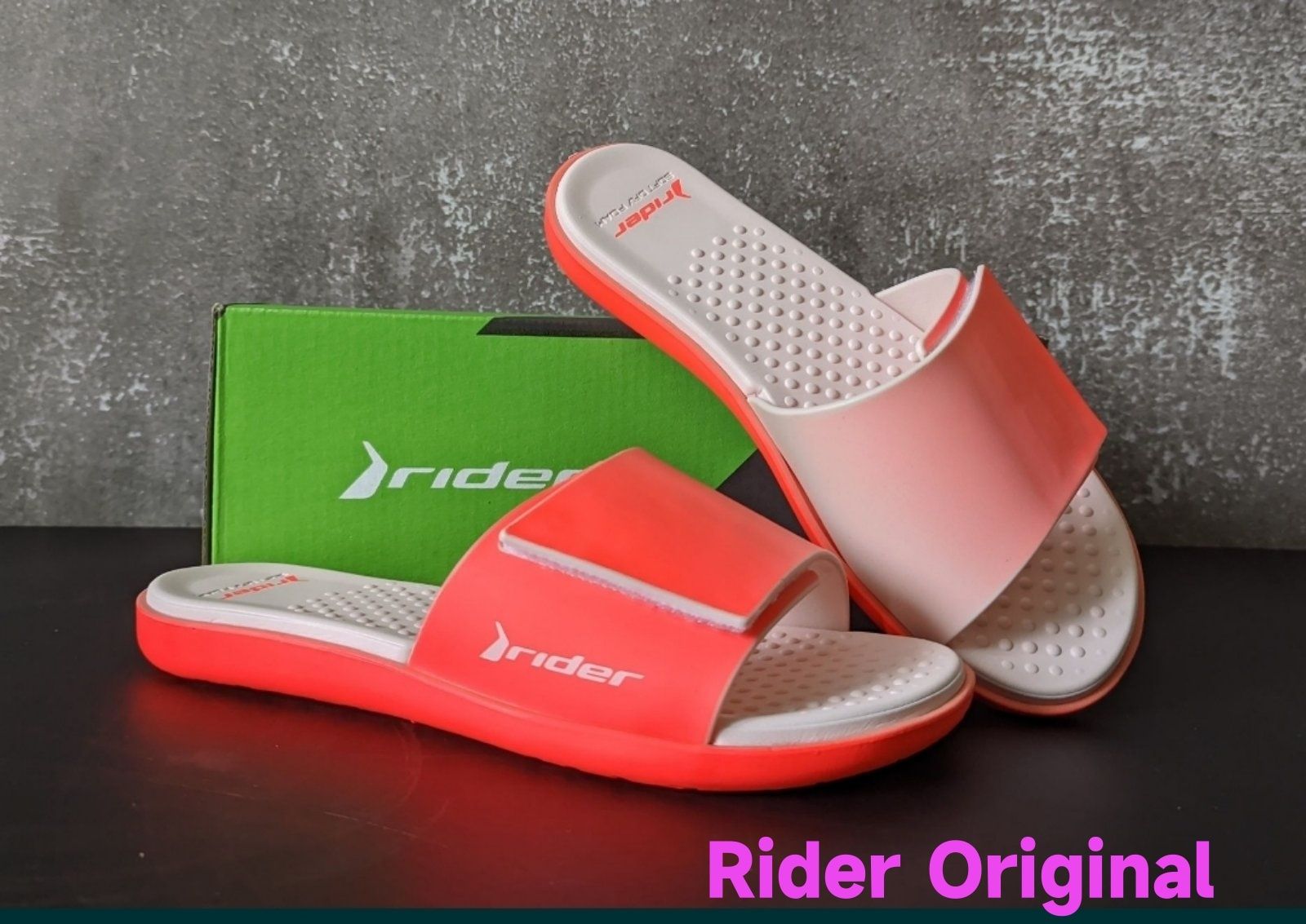 Шльопанці жіночі Rider Pool Slide рожеві сланці оригінал Бразилія