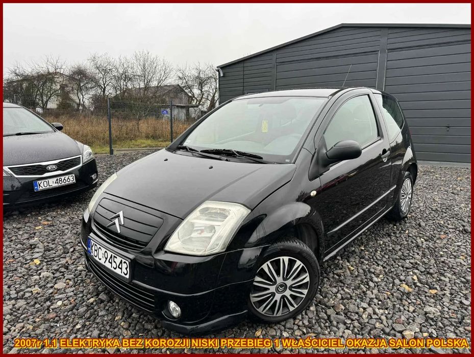 Citroën C2 2007r 1.1VTR Elektryka Niski Przebieg 1 Właściciel Okazja Salon Polska