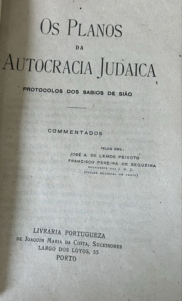 Os Planos da Autogracia Judaica