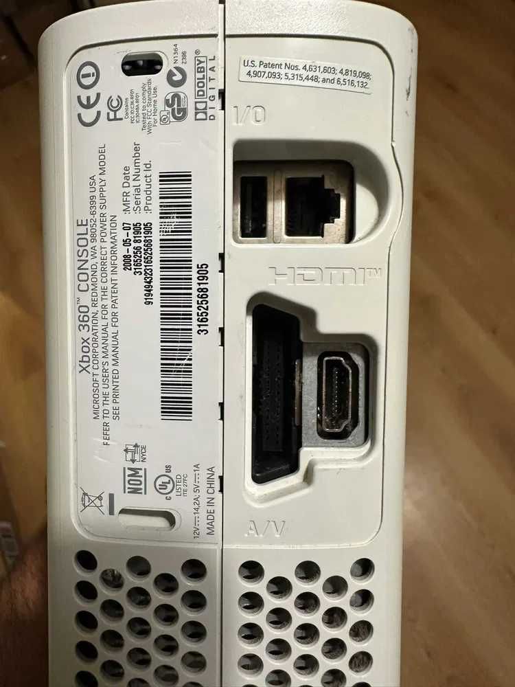 Xbox 360 Arcade FAT (Falcon) (C/Comando & Cabos)
