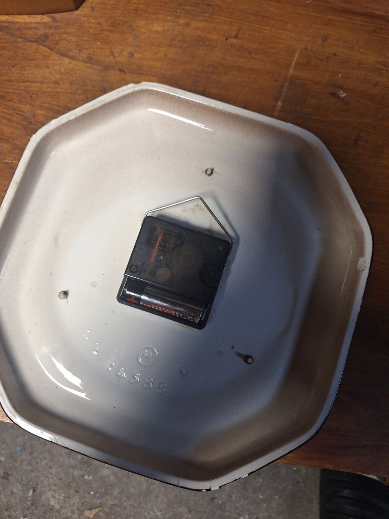 Zegar niemiecki prl porcelana