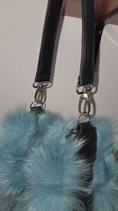 Torebka włoska Flo Clo futro królik