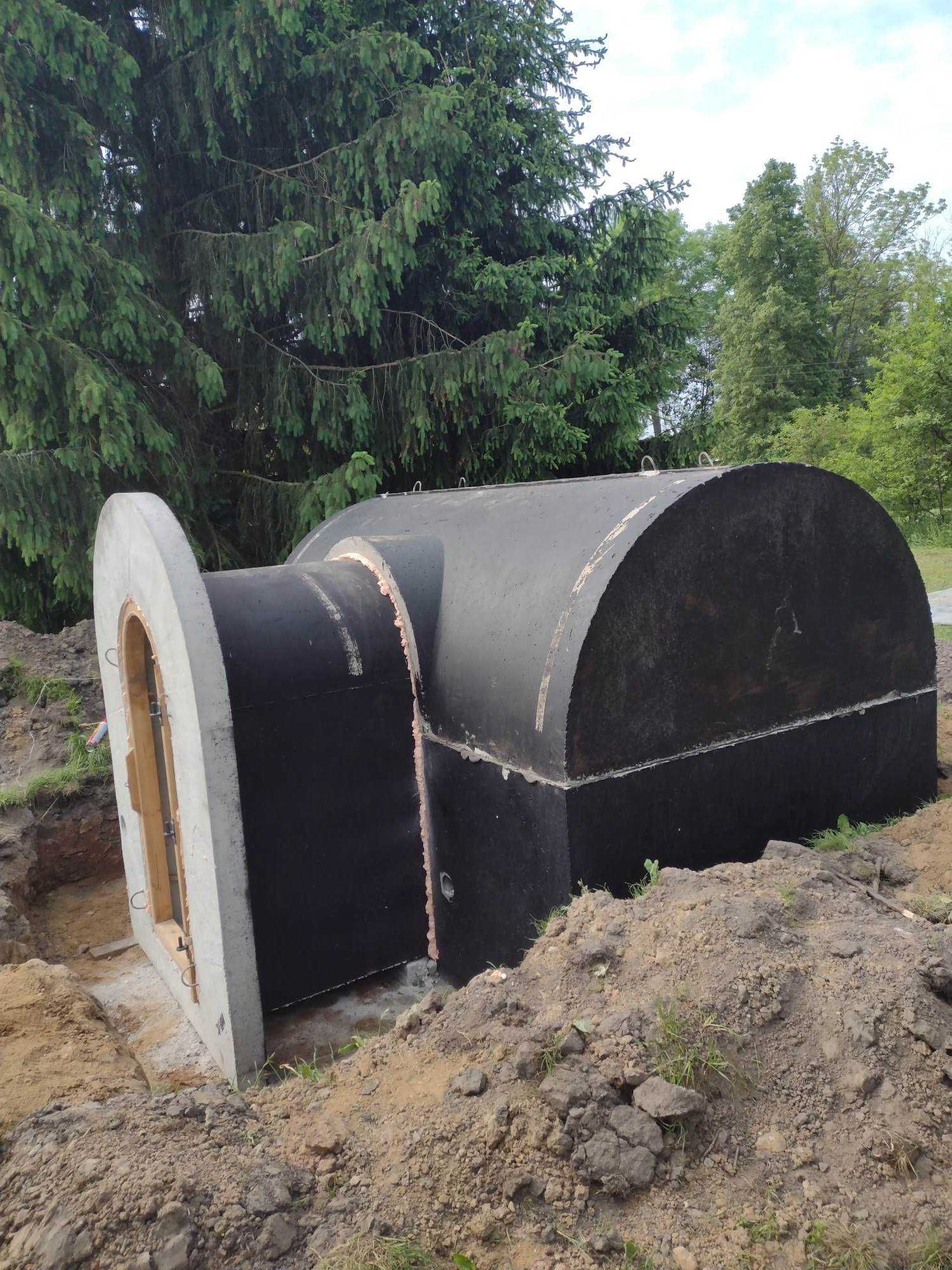 piwnica betonowa 350 ogrodowa ziemianka B30W8 schody tunel wentylacja