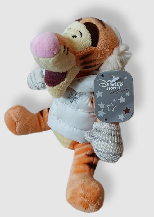 Disney Store Kubuś Puchatek Tygrysek zimowy Maskotka Pastel Winter Ski