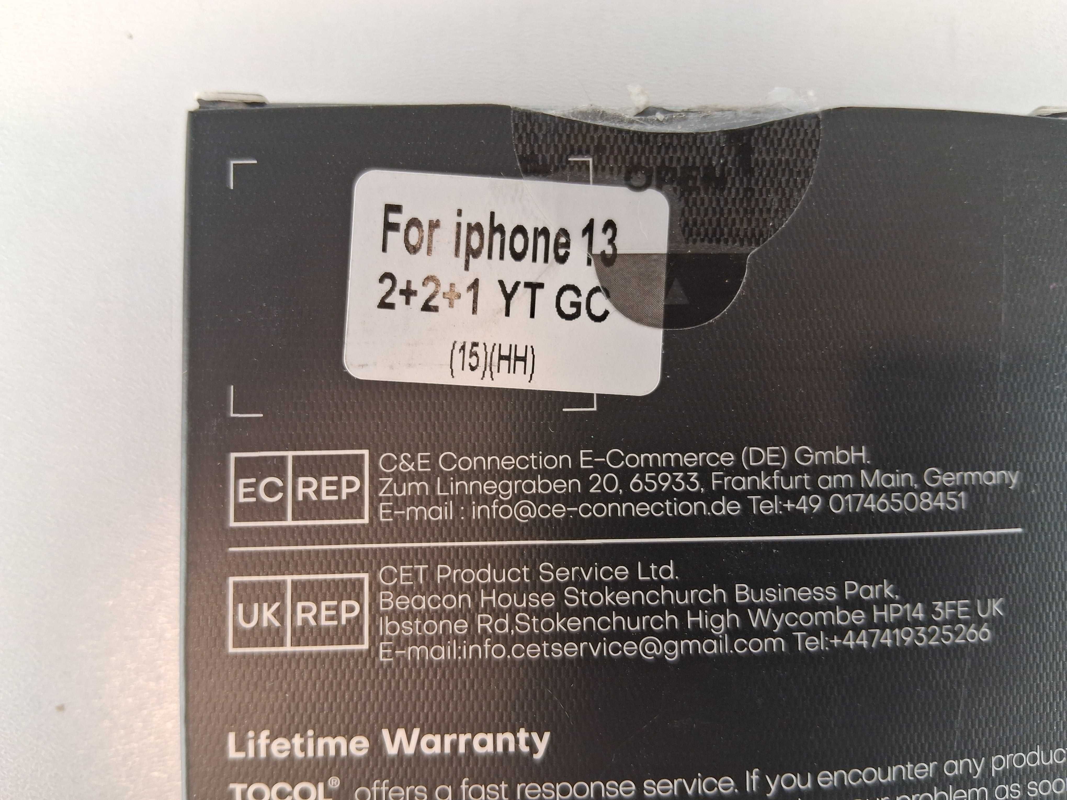 Y107 Zestaw Ochronny Do Iphone 13 TOCOL Etui Szkło Obiektywy