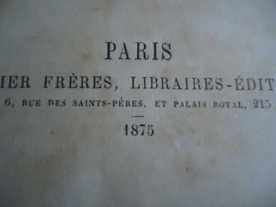 Dicionário Francês Antigo 1875