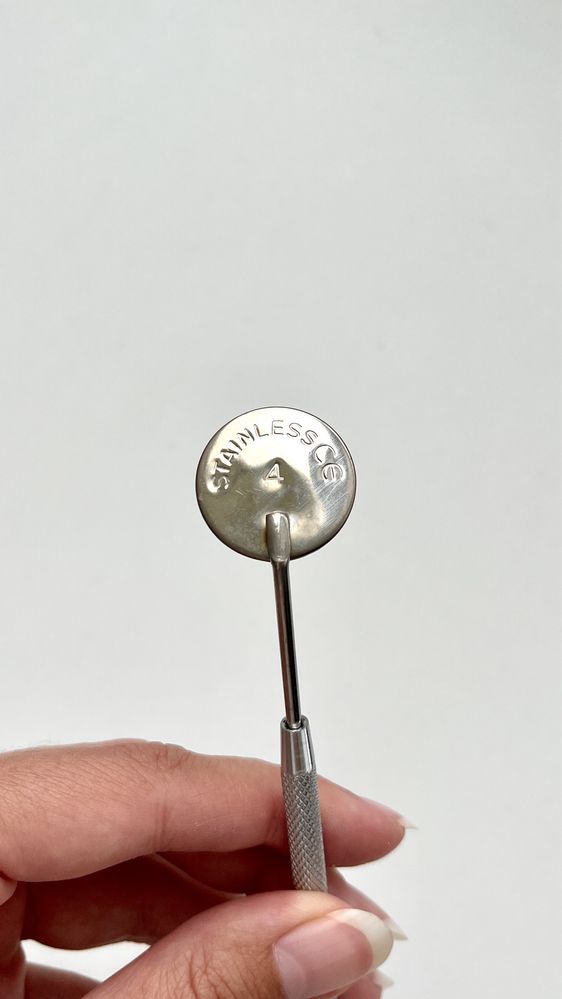 Дзеркало стоматологічне #4 22 мм, сталь, ендоскоп