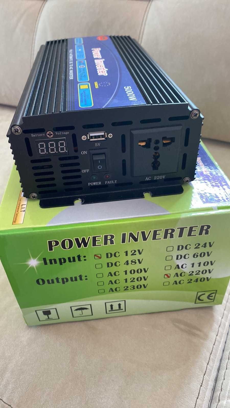 Преобразователь напряжения инвертор Wimpex WX-5000W 12V-220V