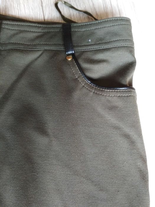 Spodnie legginsy khaki damskie