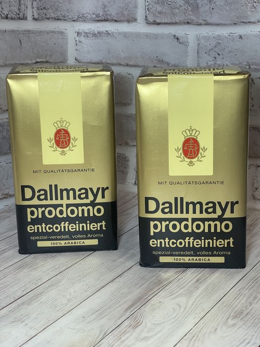 Кава мелена 500 грам Далмаєр Продомо Dallmayr prodomo БЕЗ КОФЕЇНУ