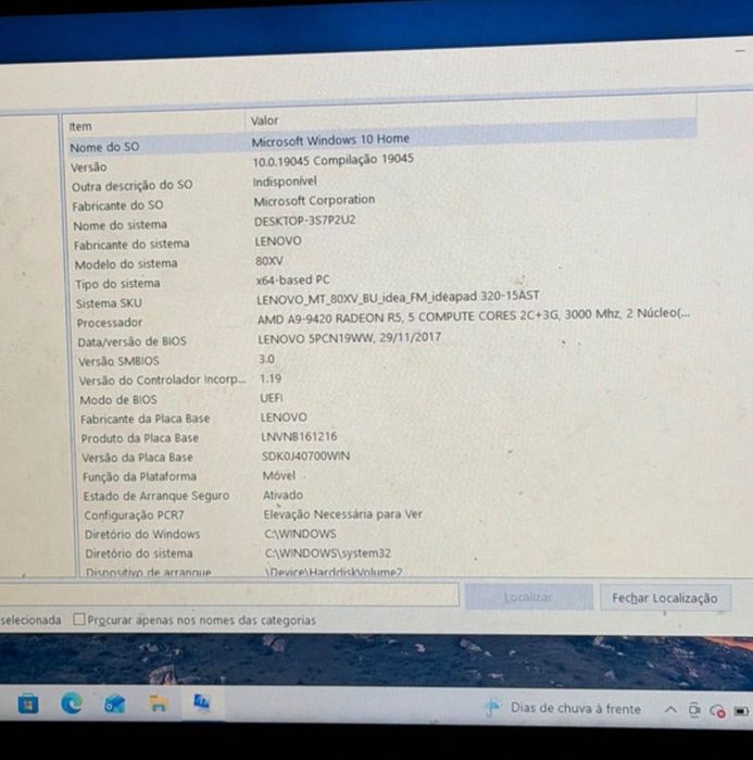 Computador portátil Lenovo
