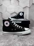 Converse All Star Chuck Taylor Конверси чорно-білі вісокі унісекс
