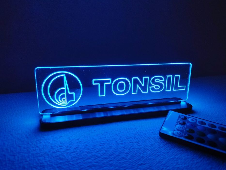 Tonsil, logo, lampka led
