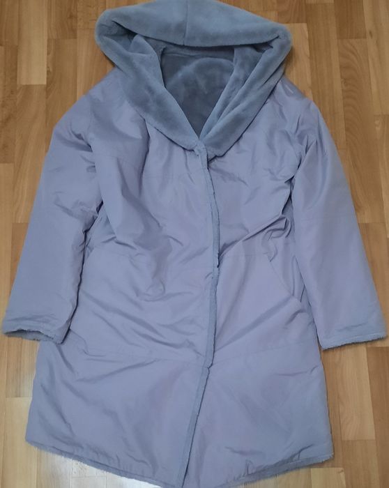 Женская двусторонняя эко шуба