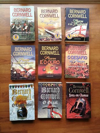 Vários Livros de Bernard Cornwell, vendo o conjunto ou à unidade