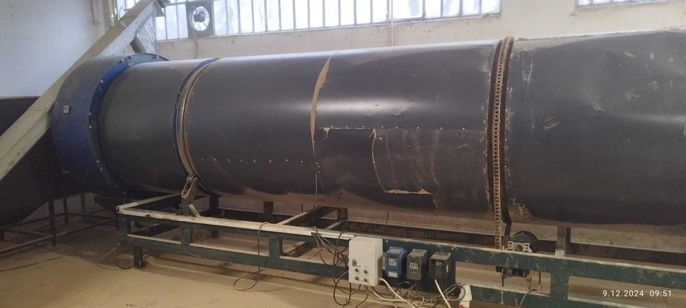 SUSZARNIA BĘBNOWA z wymiennikiem ciepła do trocin i innych materiałów