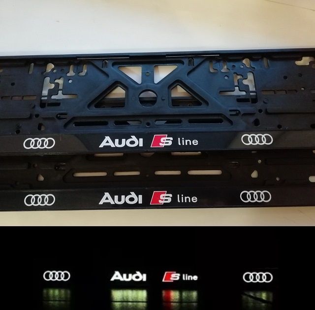 Делаем Рамки под номера Audi с LED подсветкой или Без , автономер Ауди