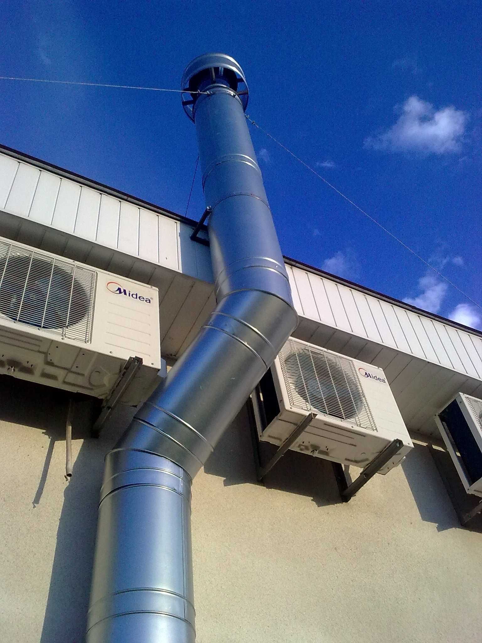 Монтаж димоходів для газових котлів