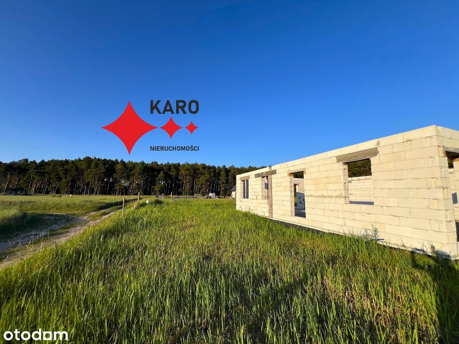 NIŻSZA CENA !!! Działka z rozpoczętą budową, obok las, blisko rzeka