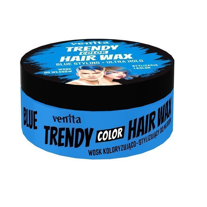 Wosk Do Stylizacji Włosów Venita Trendy Color Hair Wax Blue 75g