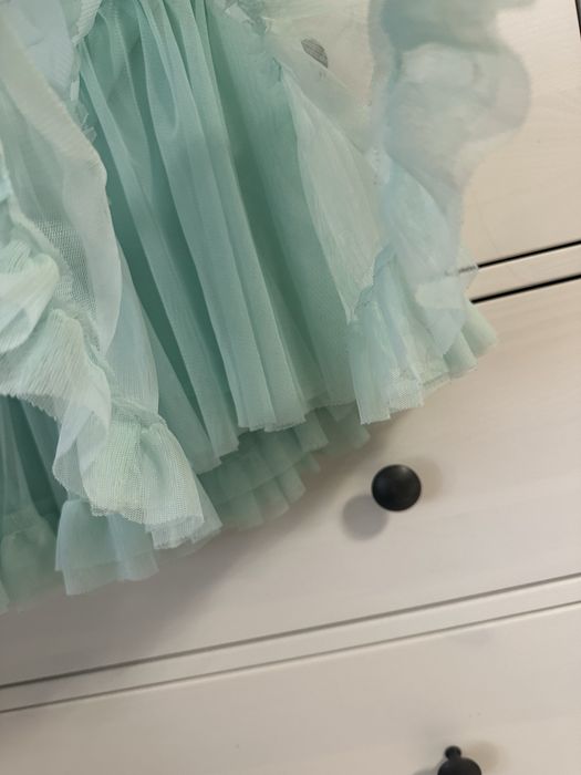 Miętowa warstwowa spódniczka tiulowa Cubus 122 / 128 tutu