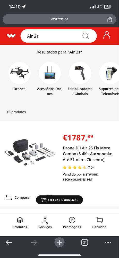 Mavic air 2s drone novo