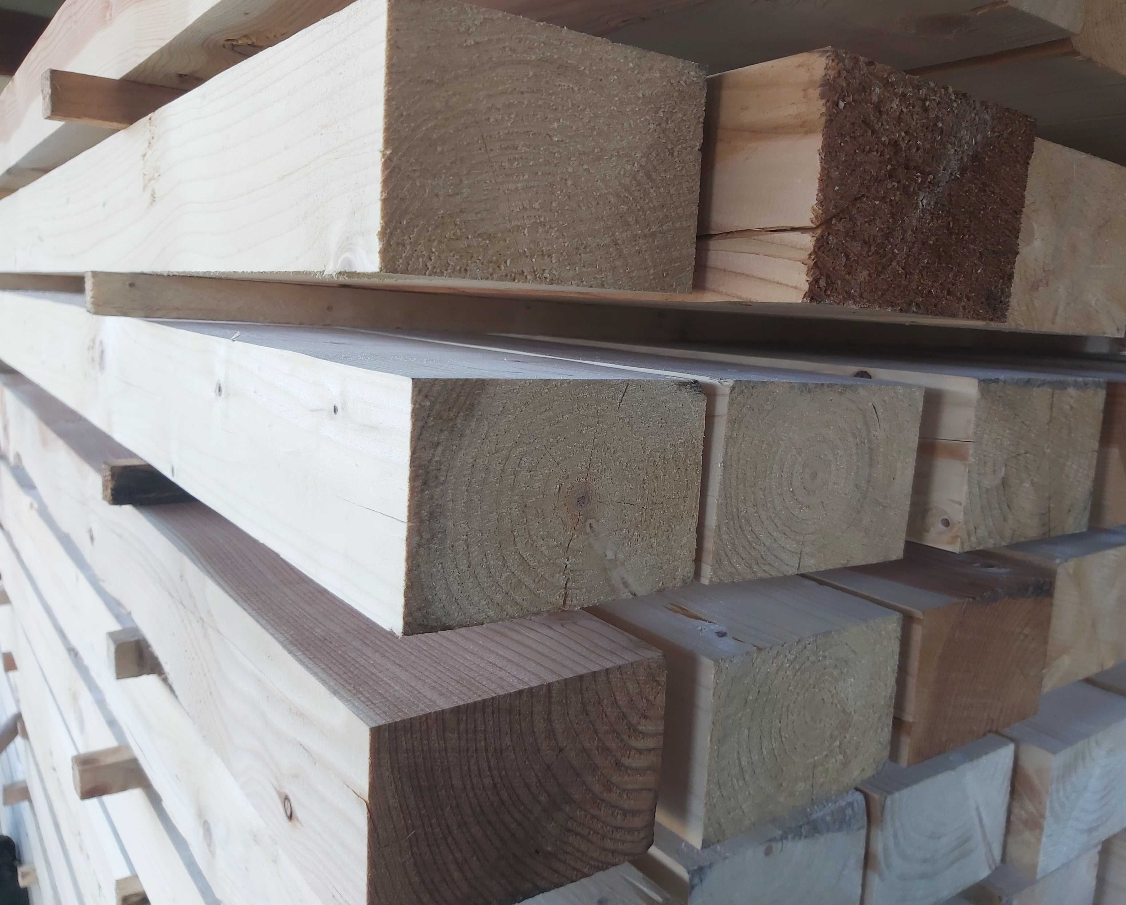 Belki kantówki krokwie heblowane drewno konstrukcyjne legary