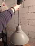 Lampa sufitowa duża industrialna okrągła