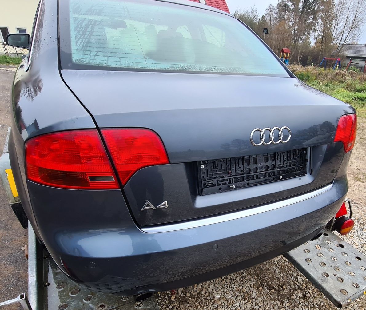 KLAPA BAGAŻNIKA tylna szara tył AUDI A4 B7 Sedan 2006r LX7Z