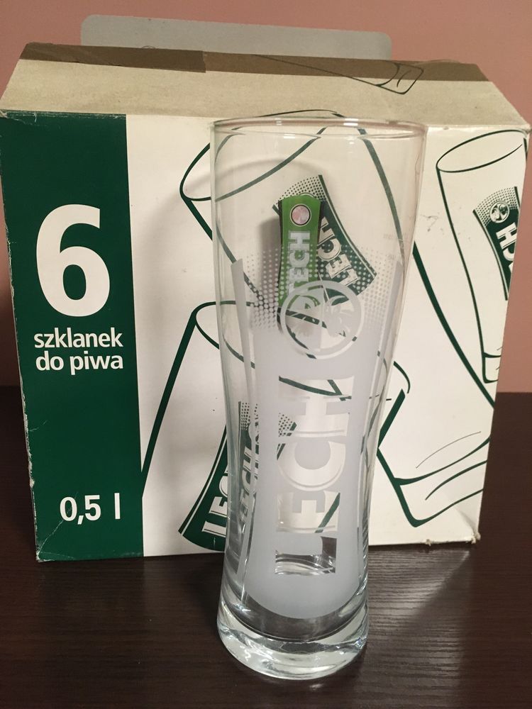 Kufel do piwa Lech 6 szt. nowe
