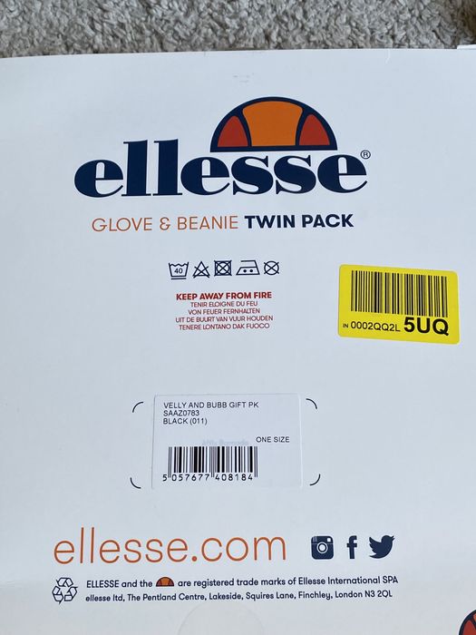 Шапка та рукавиці Ellesse оригінал нові чоловічі зимові набір комплект