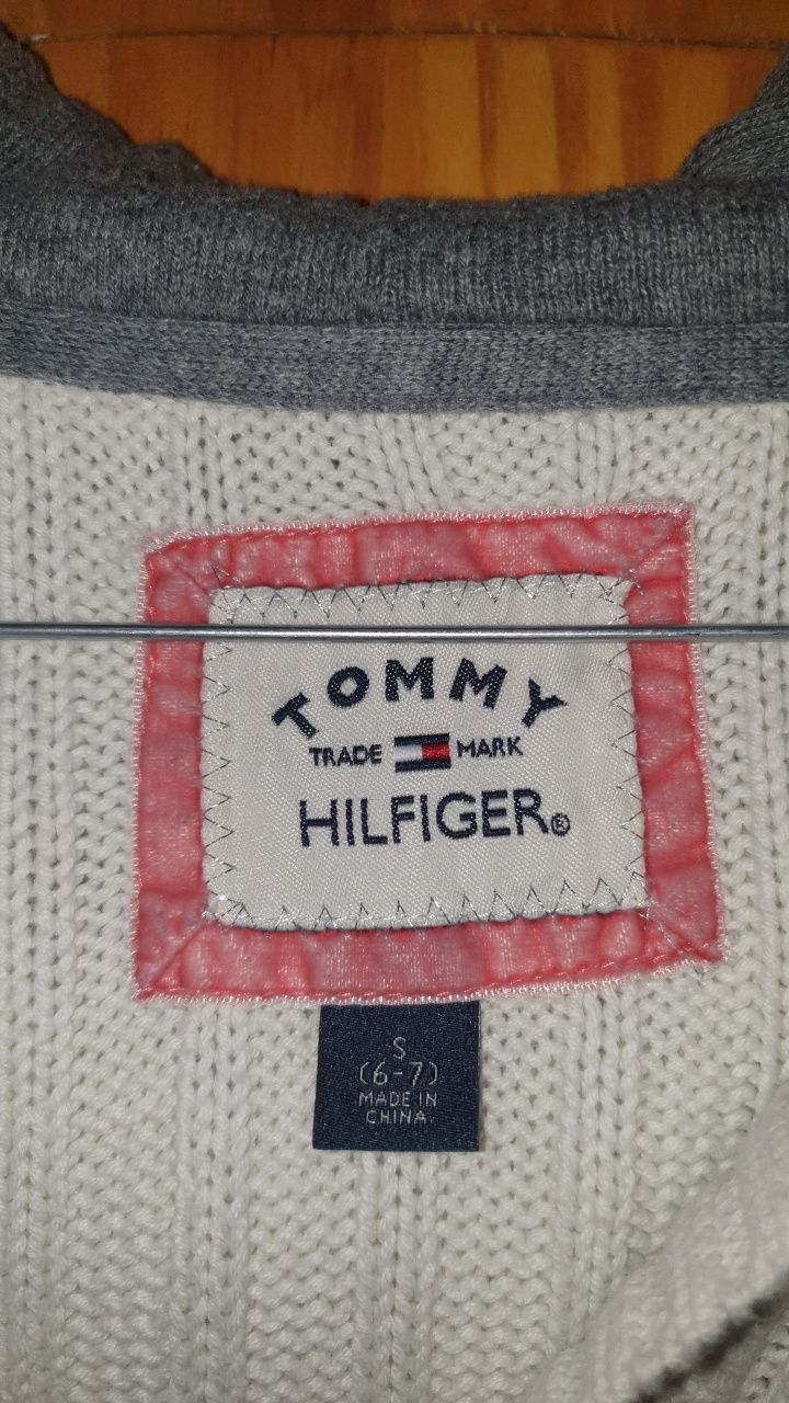 Sweter Tommy Hilfiger warkocz 6 7 lat