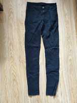 Czarne rurki skinny klasyczne wysoki stan Vila XS