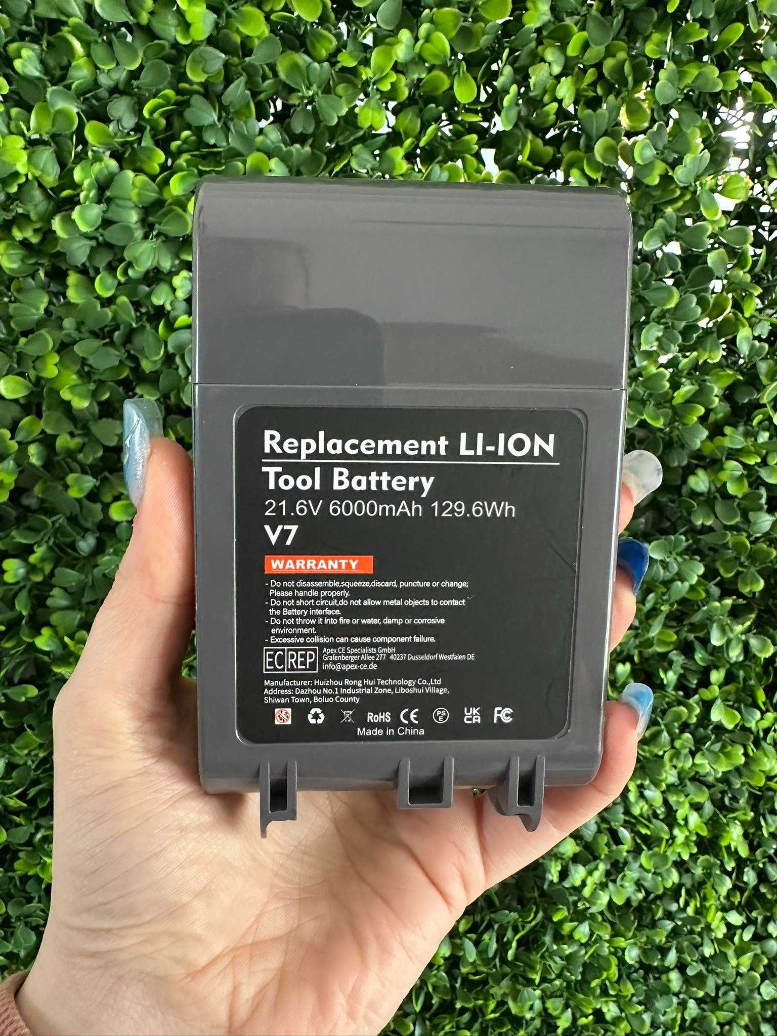 Bateria Akumulator do Dyson V7 21.6V 6000mAh + Filtry do Dyson V7 V8