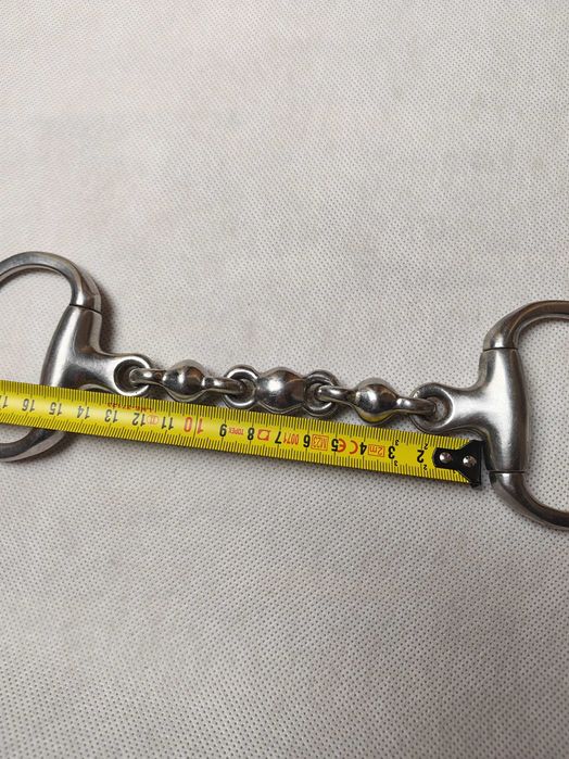 Wędzidło wielokrotnie łamane 14 cm oliwkowe