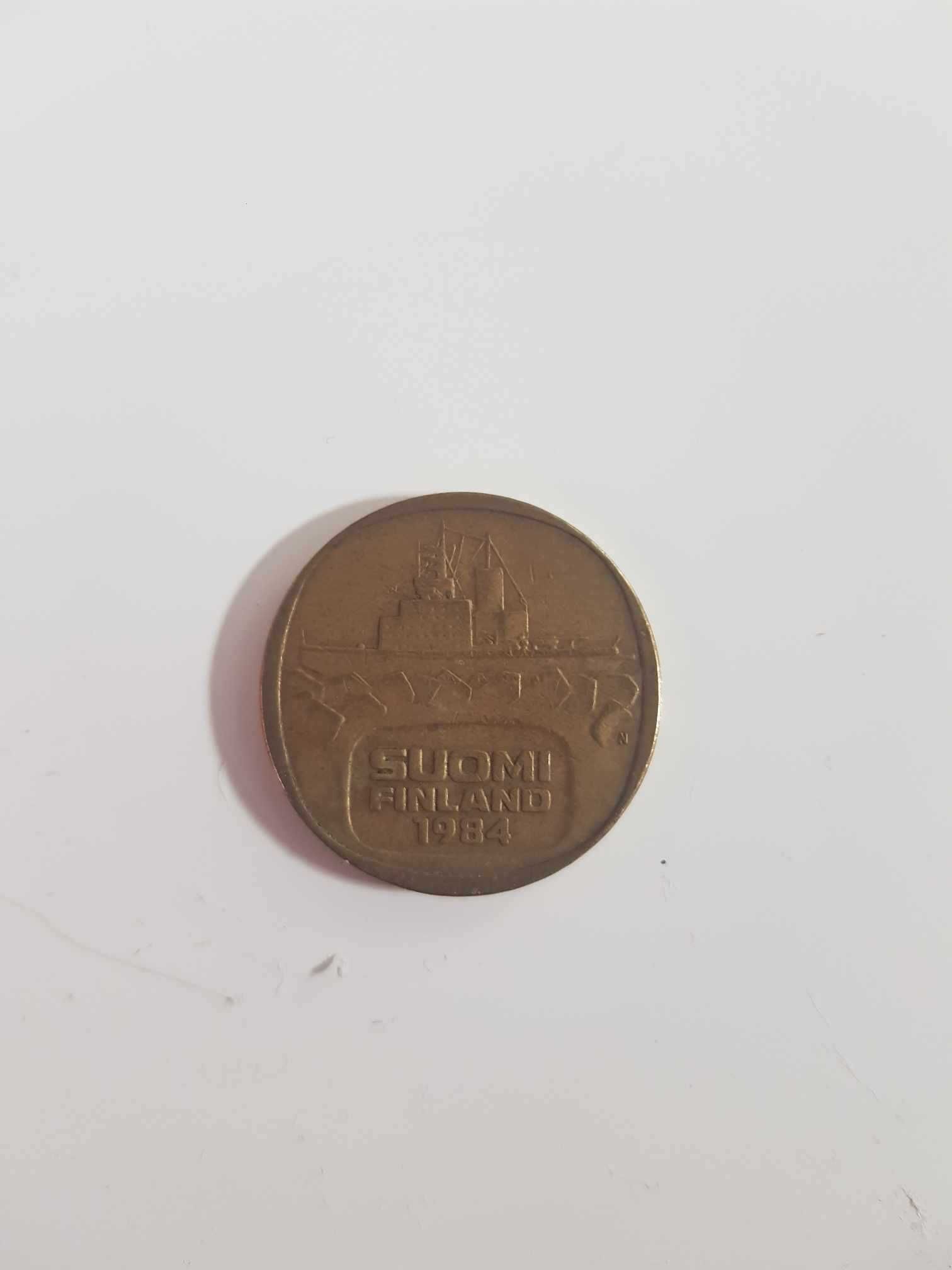 Moeda de 5 Markkaa Finlândia 1984