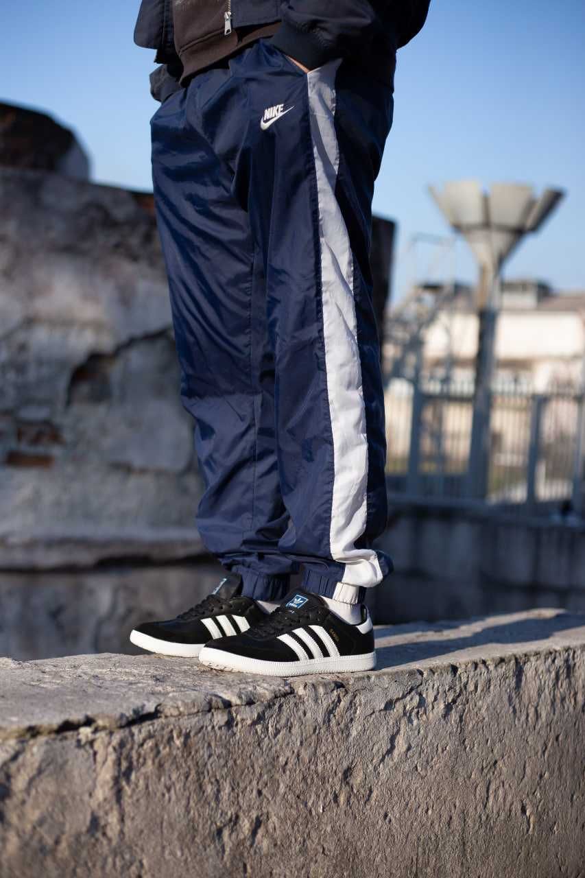 Чоловічі кросівки літні Adidas Samba Black White