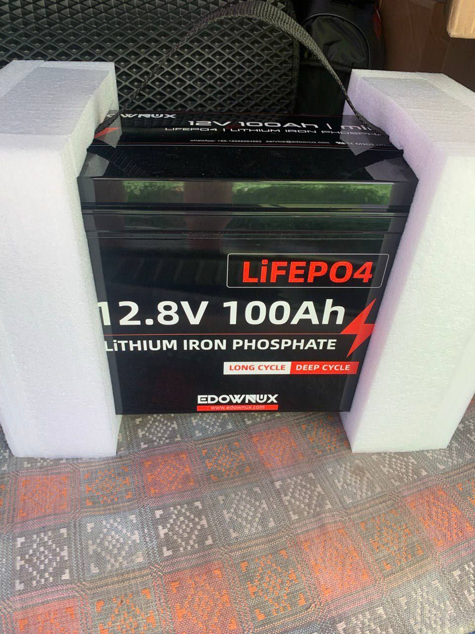 Акумулятор EDOWNUX Lithium Iron Phosphate (LiFePO4) 12.8V 100Ah