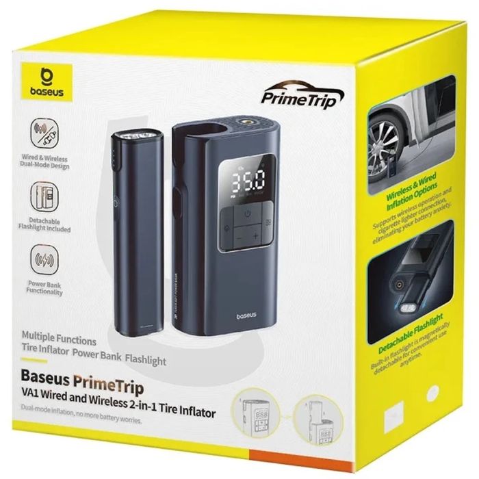 Портативний насос Baseus PrimeTrip VA1 2-in-1 1750mAh